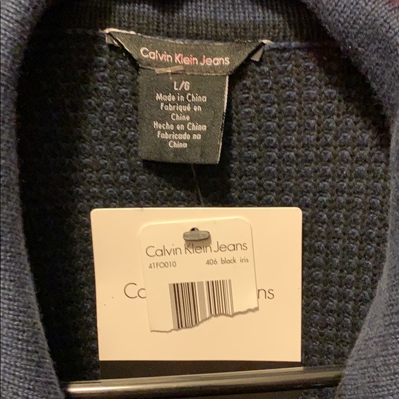Men’s Calvin Klein large size zip sweater - Picture 5 of 8